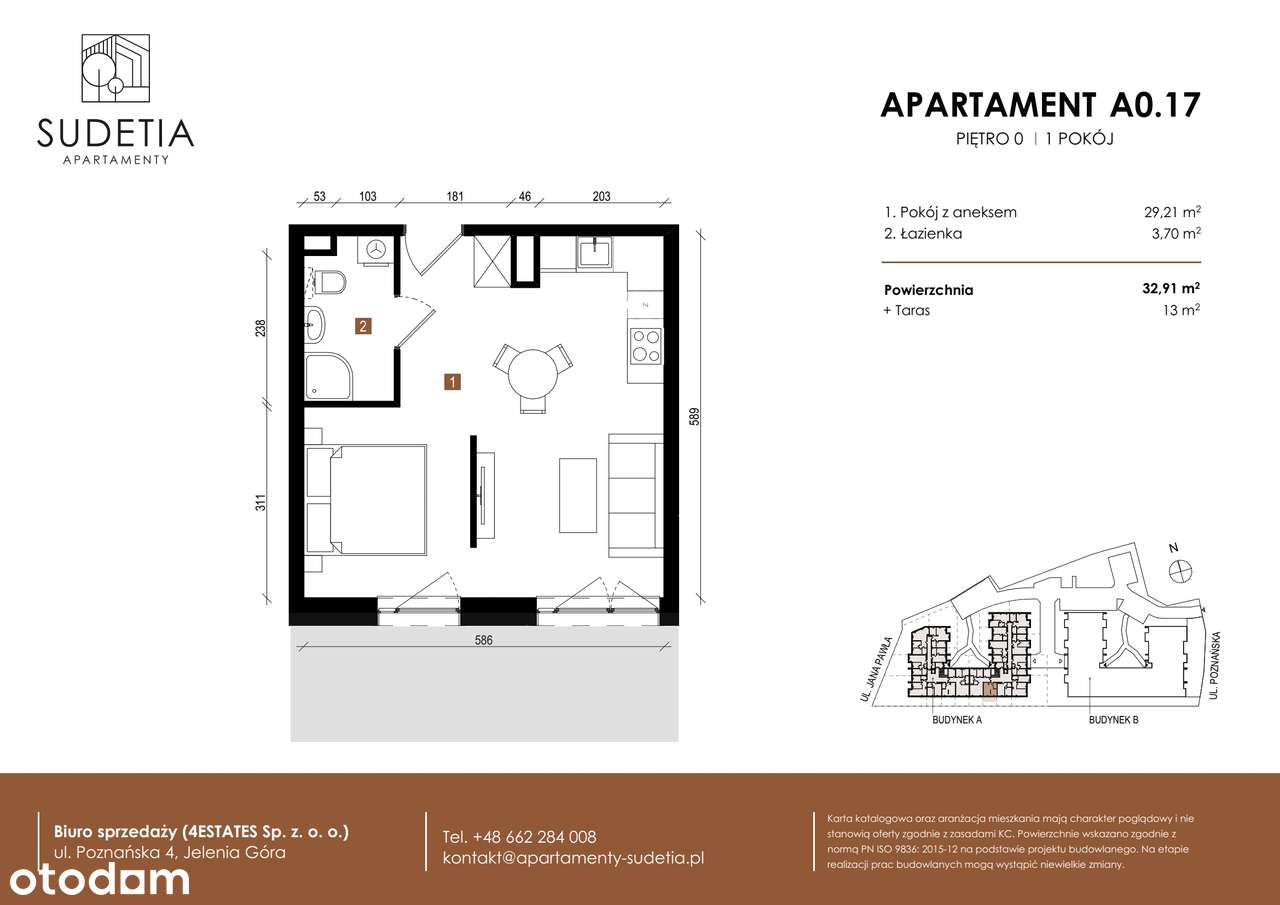 Apartamenty Sudetia | mieszkanie 1-pok. | A0.17 - Pełny obrazek: 2/8