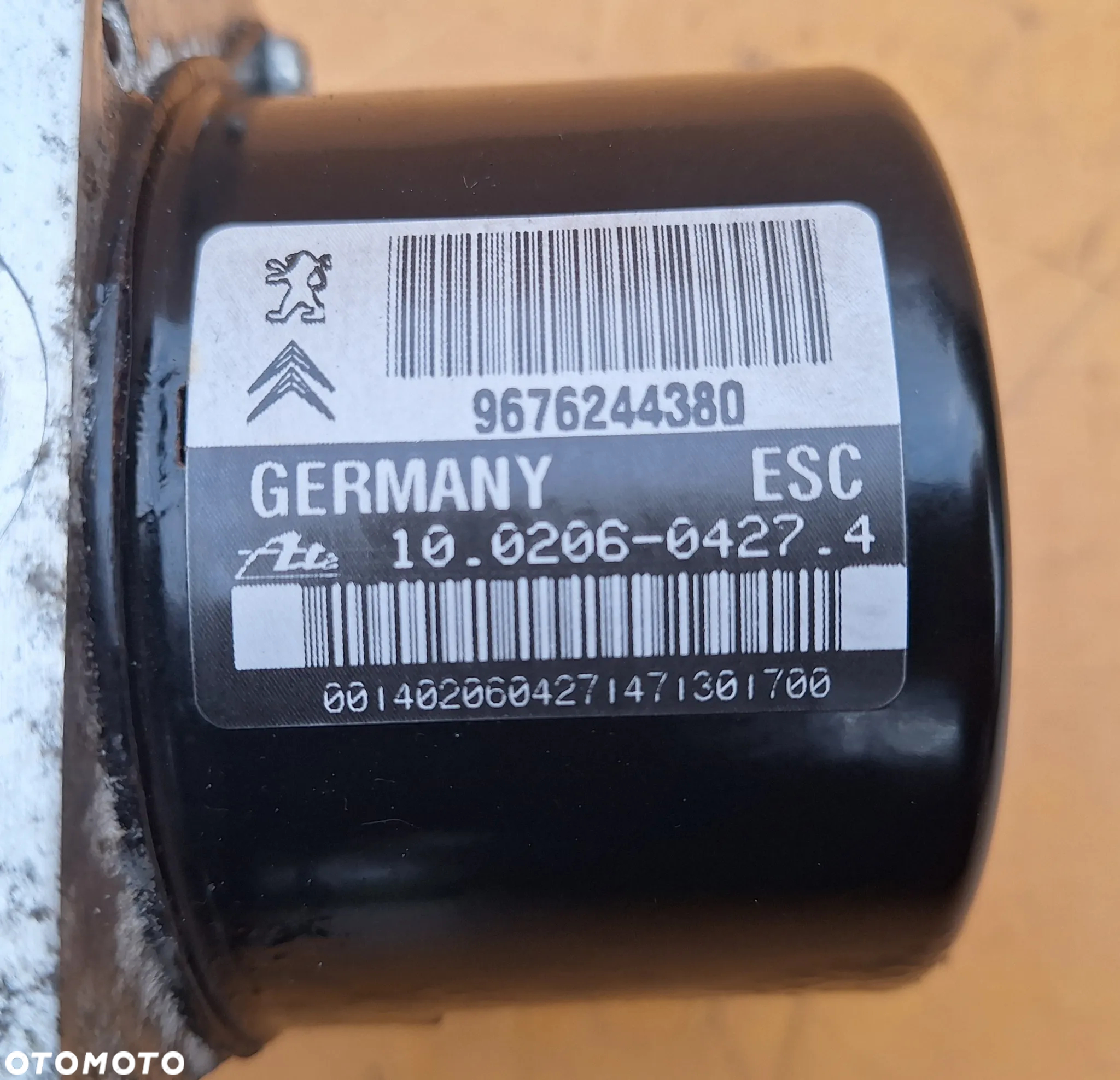 CITROEN PEUGEOT 207 POMPA ABS 10.0960-3927.3 285600-60033 9676244380 - 4