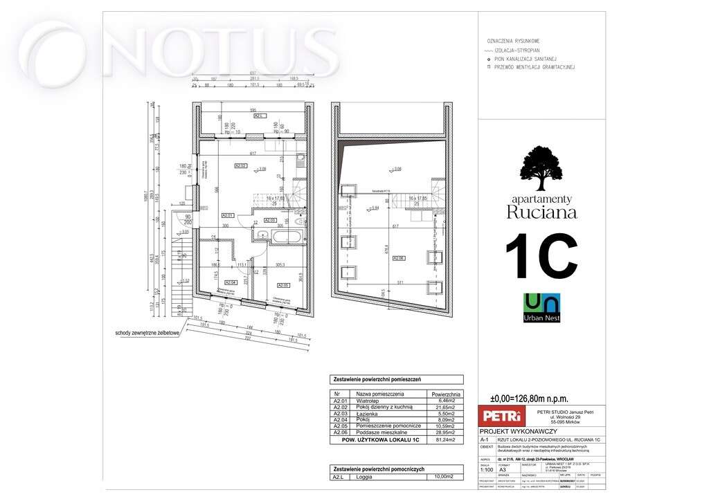 APARTAMENT–dwupoziomowy LOFT z loggią i ogródkiem - Pełny obrazek: 5/20