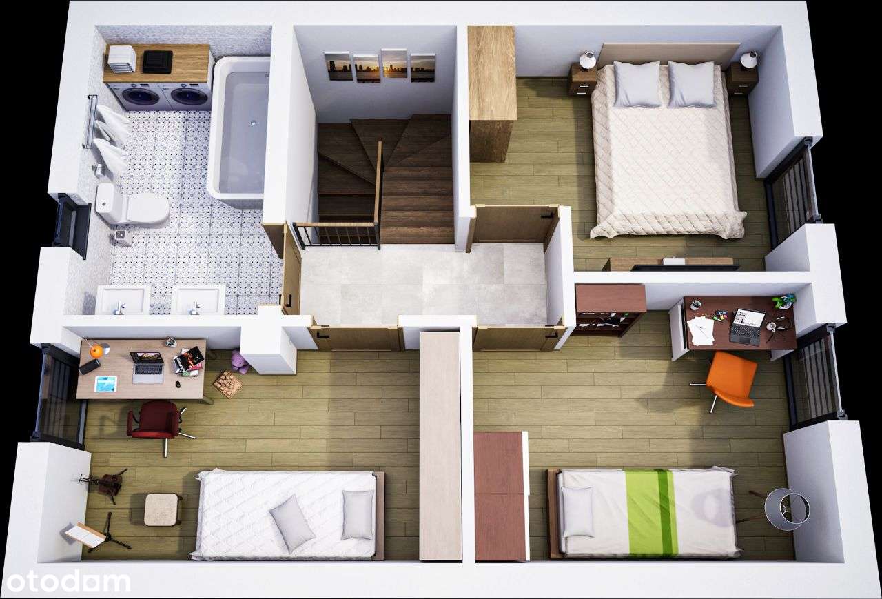 Wolnostojący dom z oranżerią - "F" - działki 7 ar - stan deweloperski-8