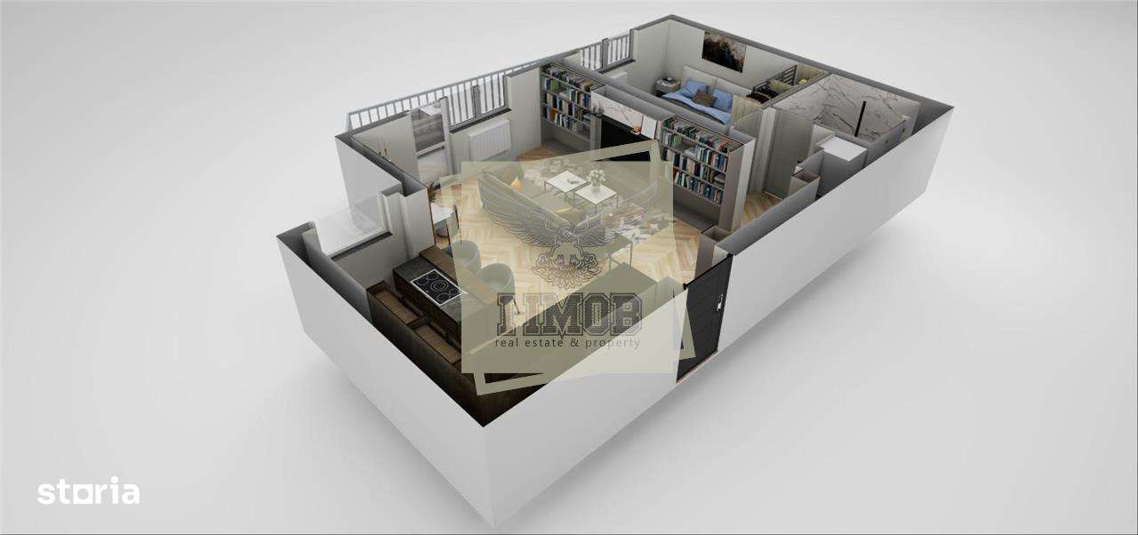 Dezvoltator vand apartament intabulat 60 mp utili etaj intermediar ter - Imagine principală: 5/10