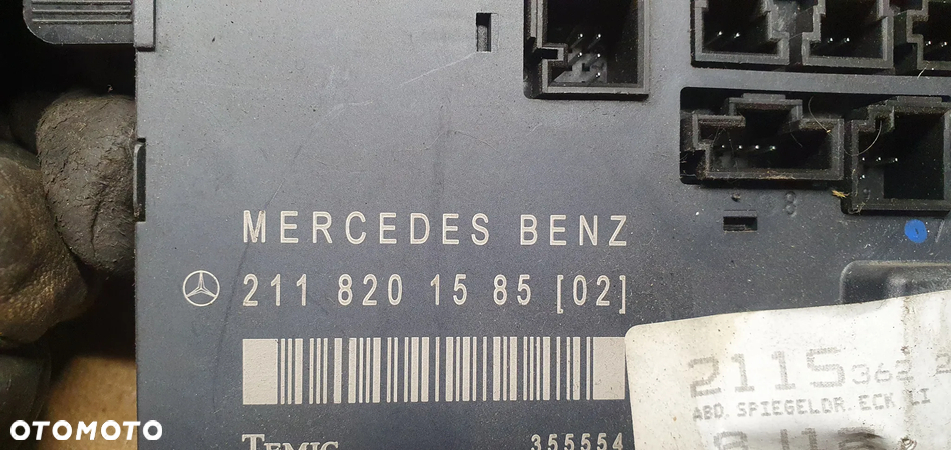 Moduł sterownik drzwi lewy przód Mercedes W211 A2118201585 - 4