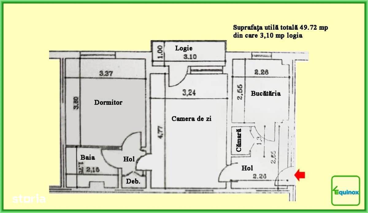 Apartament 2 camere de vânzare, Sud-Bobâlna - ECX79167-10