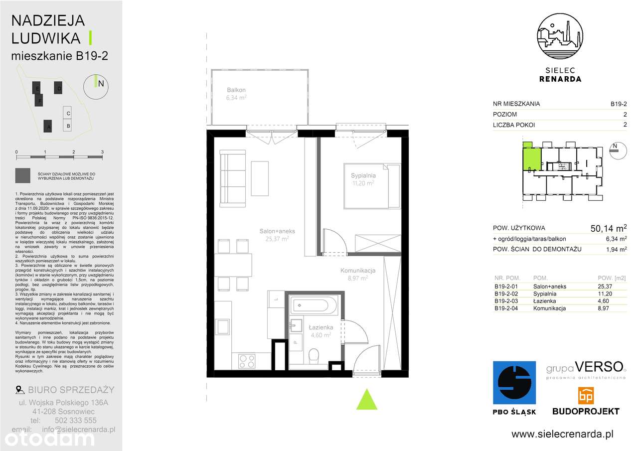 Sielec Renarda | etap 2 | mieszkanie 2-pok. | B19 - Pełny obrazek: 2/8