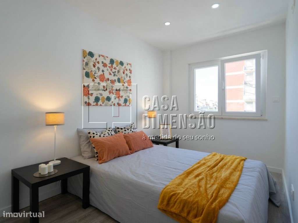 Apartamento de tipologia T3 com varanda, mobilado e equipado em Ben...-45