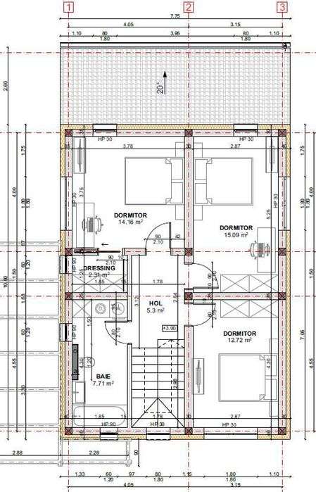 Casa individuala P+1 130mp utili teren de 500mp in Sura Mica-3