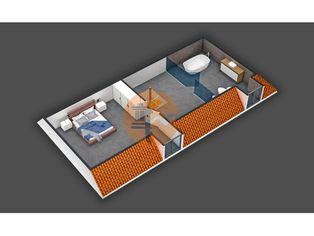 Encantador e sofisticado apartamento T0+1 em Vila Real de Santo Ant... - Grande imagem: 3/24