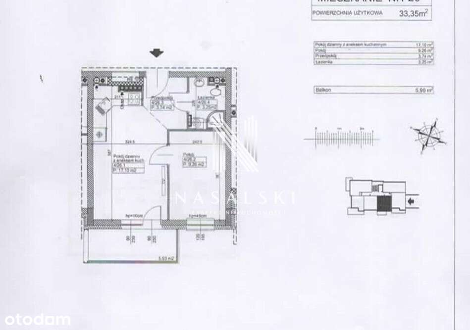 Nowe 2 Pokoje 33m2 Fordon Klimatyzacja - Pełny obrazek: 2/19