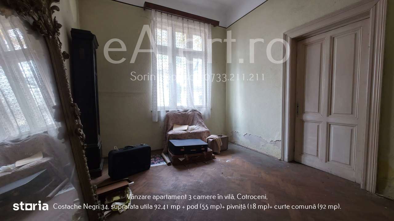 Apartament cu 3 camere în vilă, Cotroceni – Costache Negri 34-8