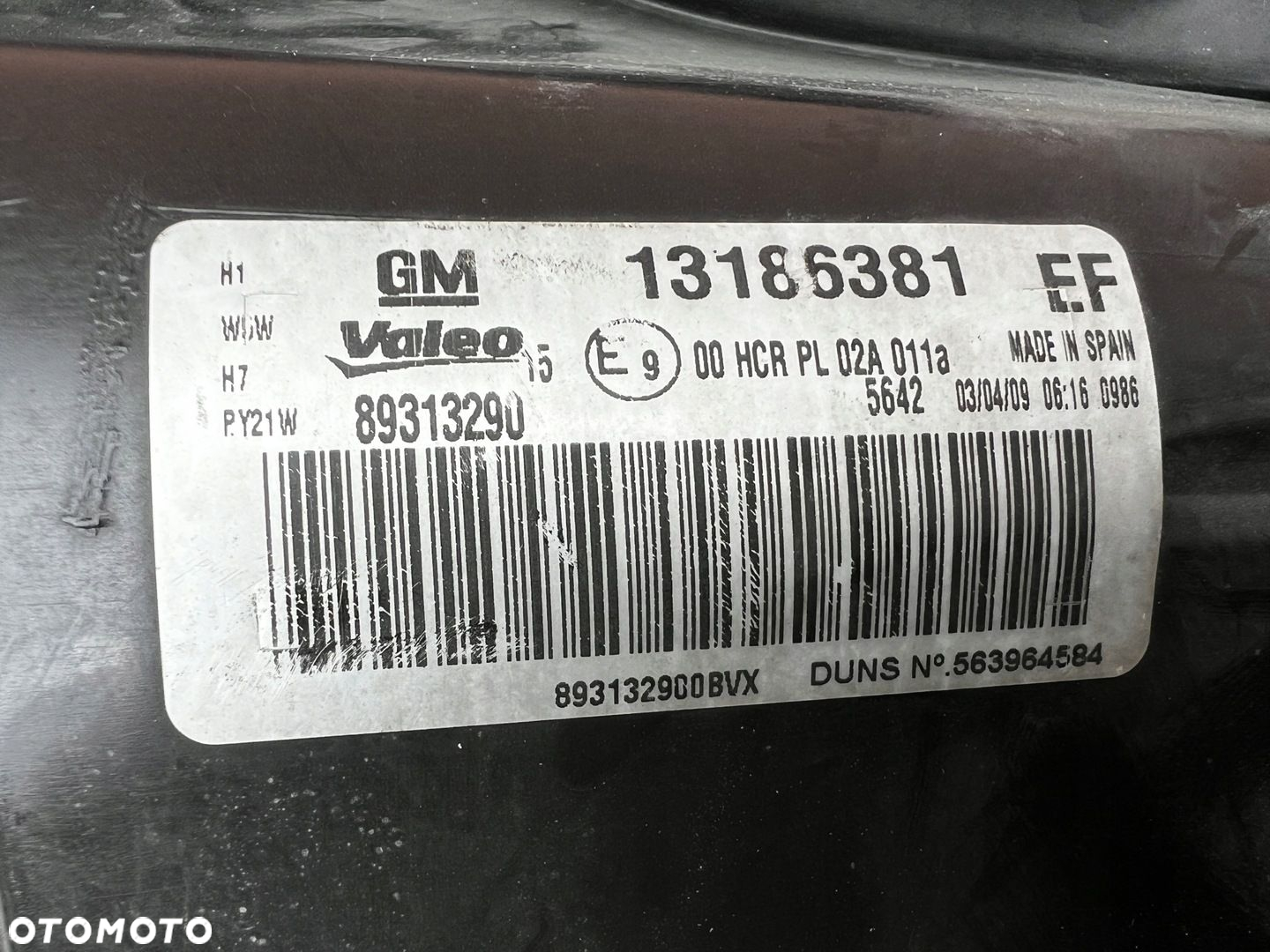 Lampa przednia OPEL CORSA D KOMPLET EUROPA ORYGINALNE VALEO - 7