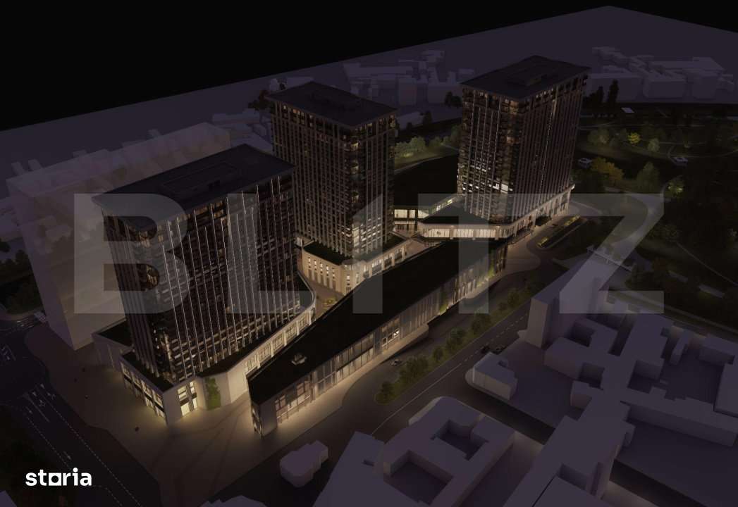 Apartament cu 2 camere, 52 mp, etajul 10  |Oxygen Residence - Imagine principală: 4/5