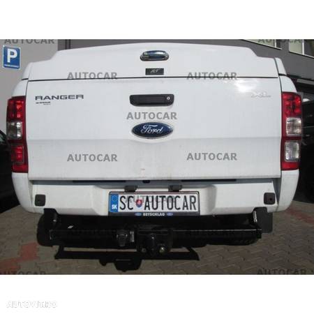 Carlig de remorcare pentru Ford RANGER  - nivelul bilei reglabil - sistem fix - din 03.2012/- - 9