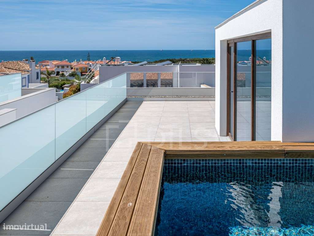Apartamento T2 1 Em Porto Covo Com Terraco E Piscina Na Cobertura