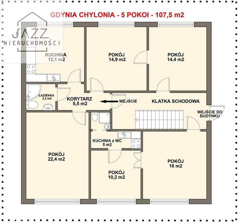 105,7 m2 ul. Chylońska, 5 pokoi, garaż, piwnica - Pełny obrazek: 2/8