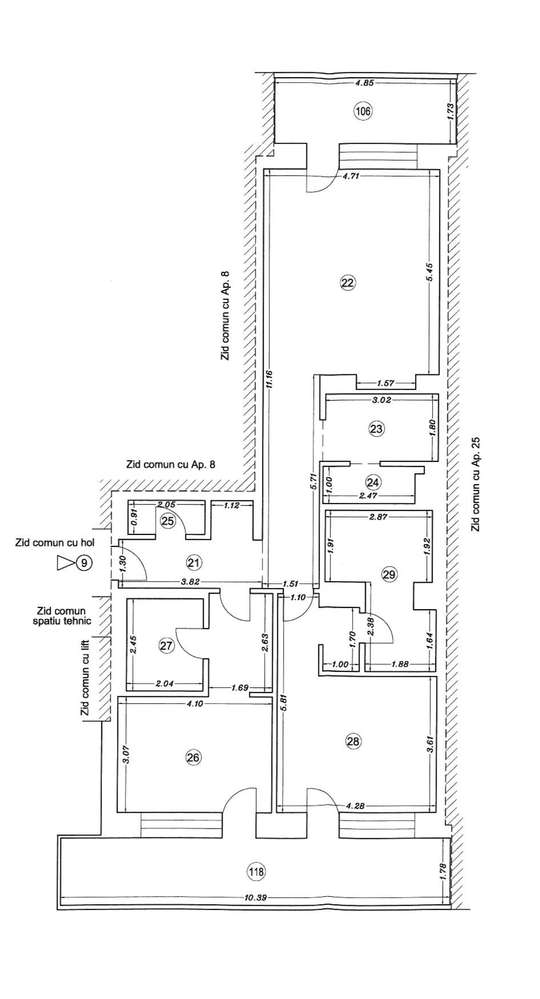 Apartament 3 camere Nou, Vedere frontală la mare | Mobilat | Nelocuit-16