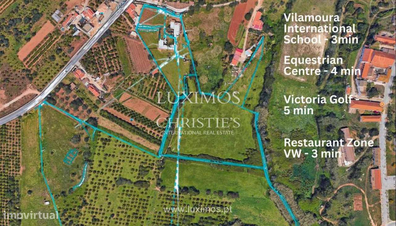 Amplo terreno com projeto aprovado, à venda em Vilamoura, Algarve - Grande imagem: 1/6