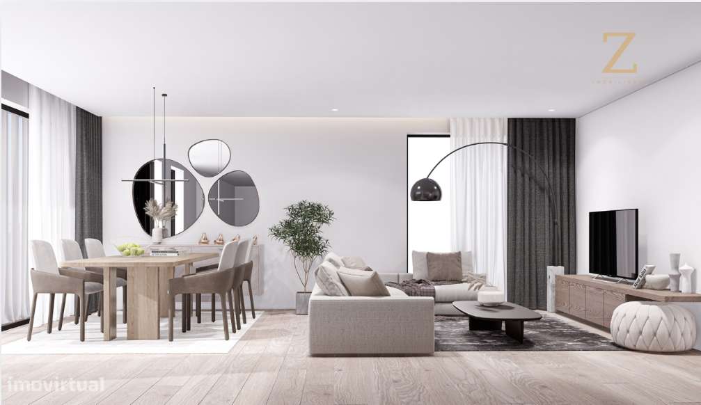 Apartamento T2|Condomínio Privado c/ Jardim e Campo de Padel| V.N.Gaia-1