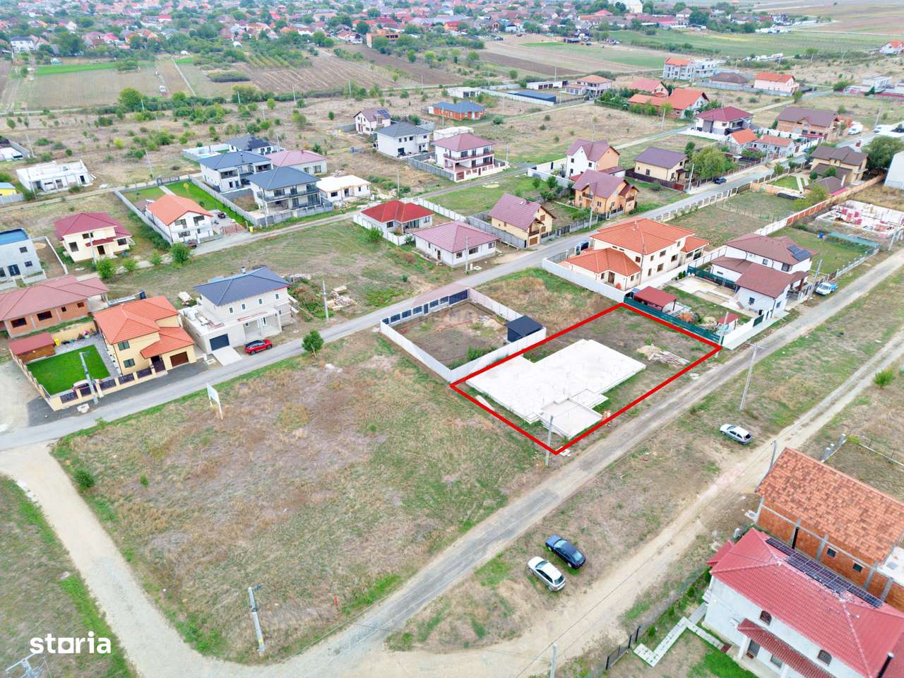 Teren 805 m², front stradal 40 ml, fundație existentă - Imagine principală: 2/6