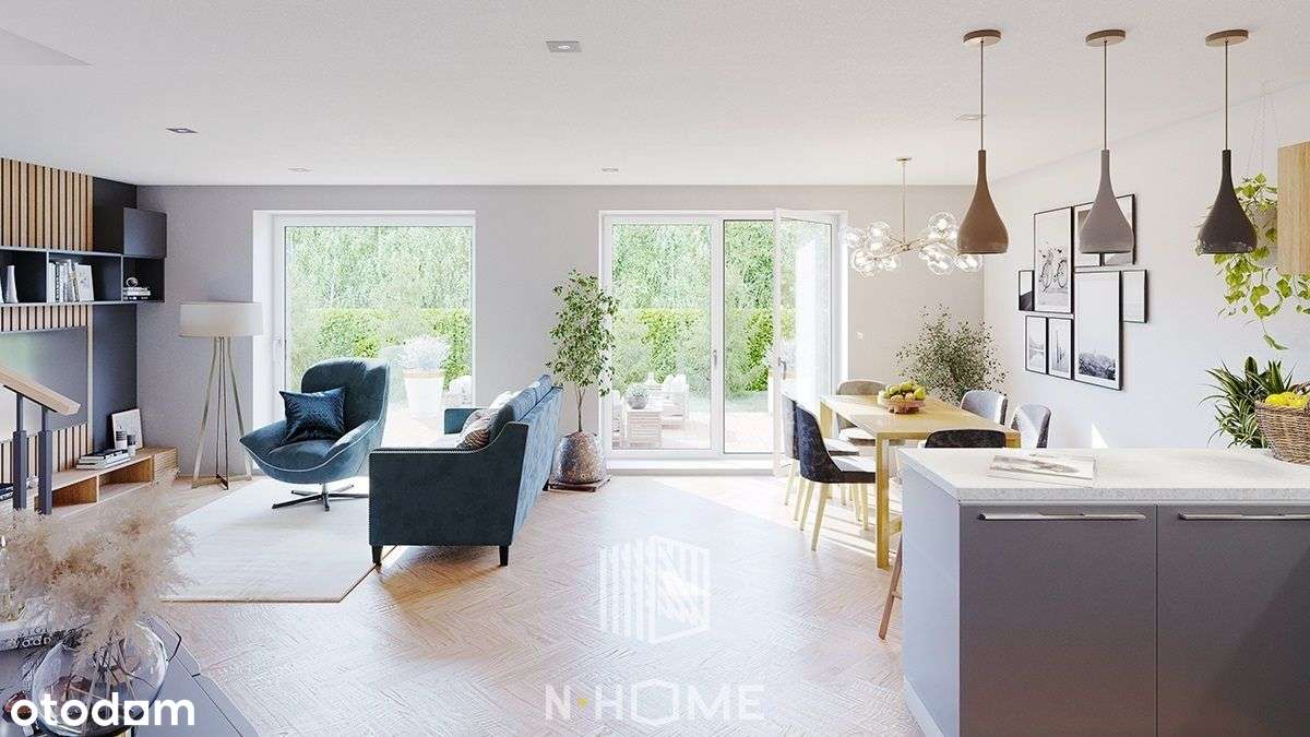 Nowoczesny dom z poddaszem i garażem – 144 m² - Pełny obrazek: 4/5