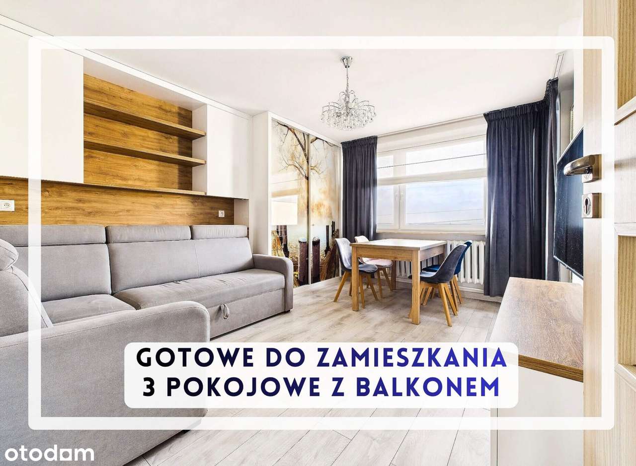 3-pokojowe mieszkanie | Stacyjna, Garwolin | balkon, oddzielna kuchnia-0