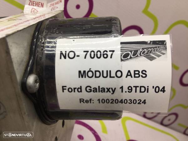 Módulo ABS Ford	Galaxy 	1.9	115Cv de 2004	- Ref: 10020403024 - NO70067 - 4