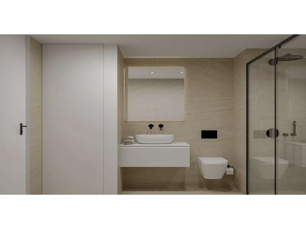 Apartamento T1+1 com varanda e garagem em novo empreendimento no Al...-16