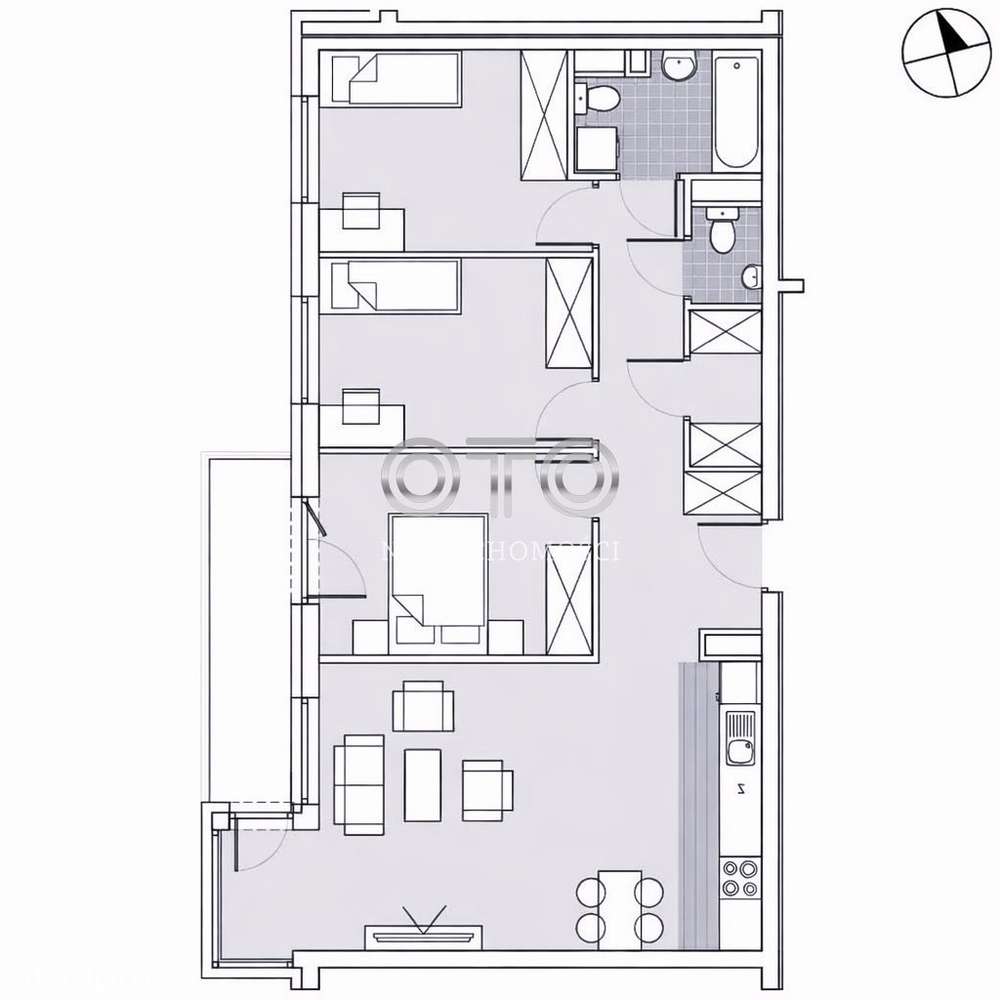 Gotowe od zaraz/ 4-pokoje z balkonem i garderobą - Pełny obrazek: 5/5