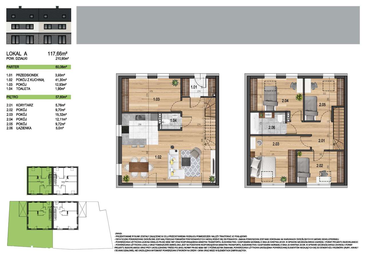 Dom, 117,67 m², Iwiny - Pełny obrazek: 2/8
