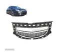 GRELHA FRONTAL SEM SÍMBOLO PARA OPEL INSIGNIA 08+ PRETO CROMADO - 1