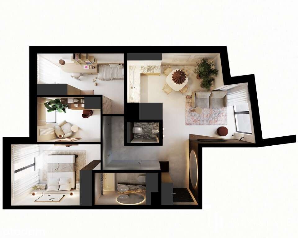 Mieszkanie | 2 balkony | ul. Dominikanów | 69 m²-3