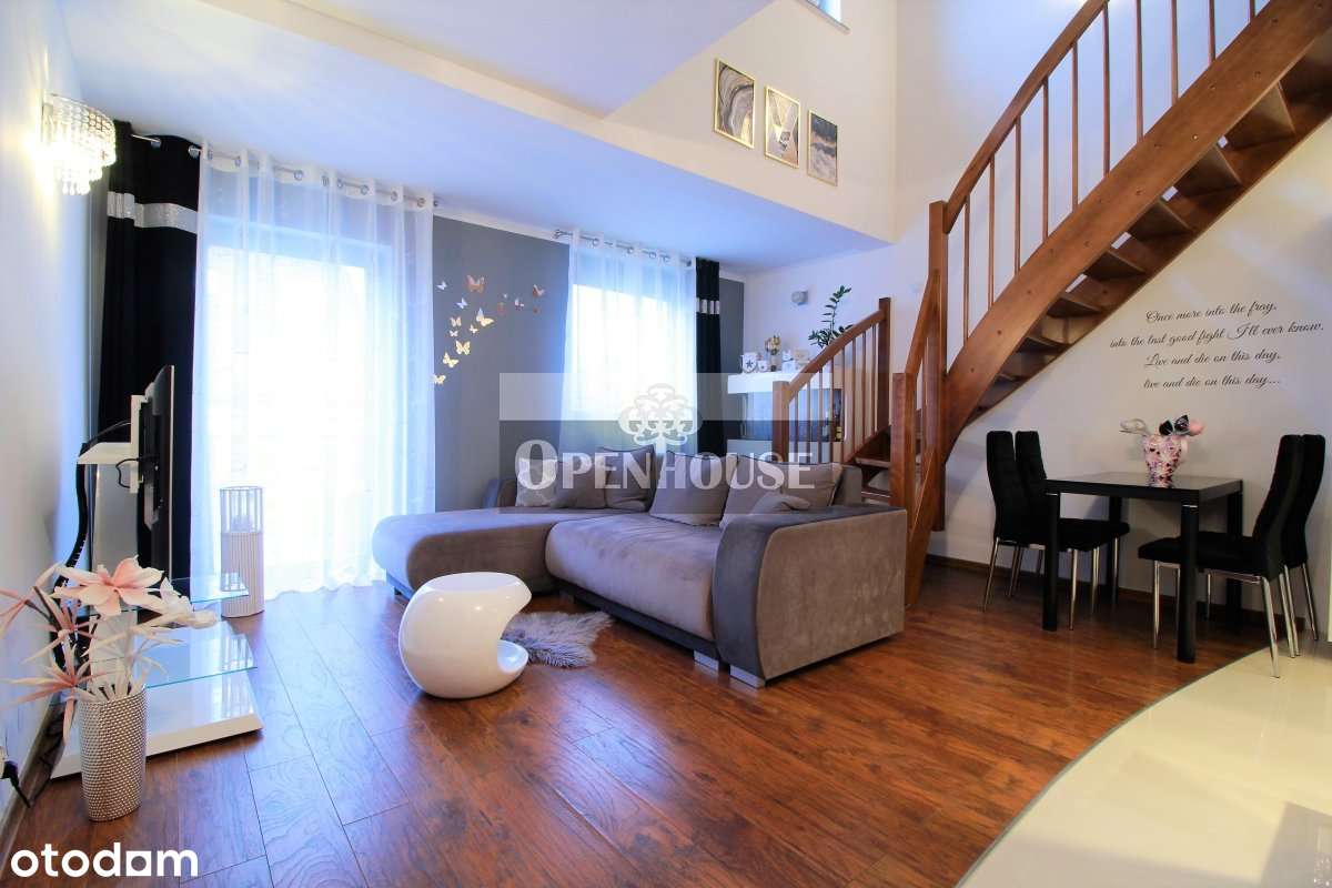 Dwupoziomowe, trzypokojowe mieszkanie na sprzedaż-0