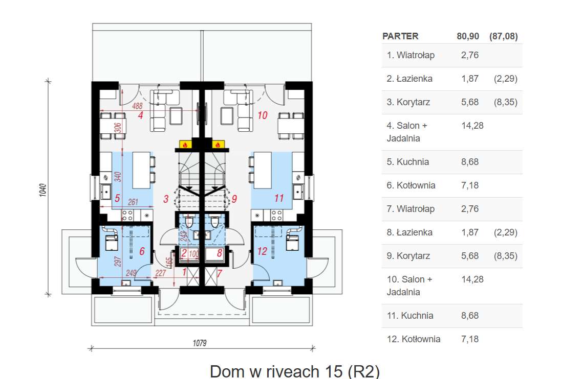 BLIŹNIAKI-ZACZERNIE-83m2-Klima- Rolety-Pompa ciepła-Stan deweloperski - Pełny obrazek: 5/17