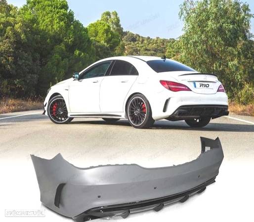 PARA-CHOQUES TRASEIRO AMG PARA MERCEDES CLA COUPE C117 13-19 - 1