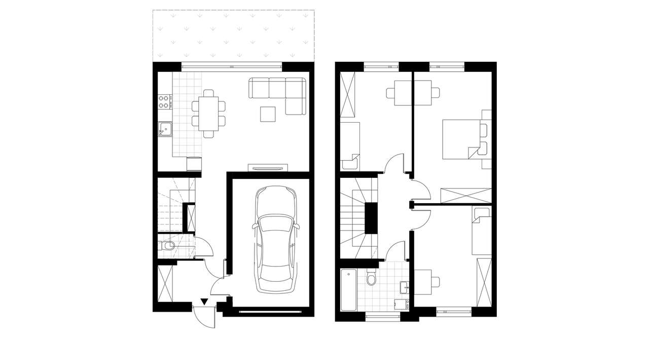 4-pokojowy dom 147,95 m2 + ogródek - Pełny obrazek: 4/9