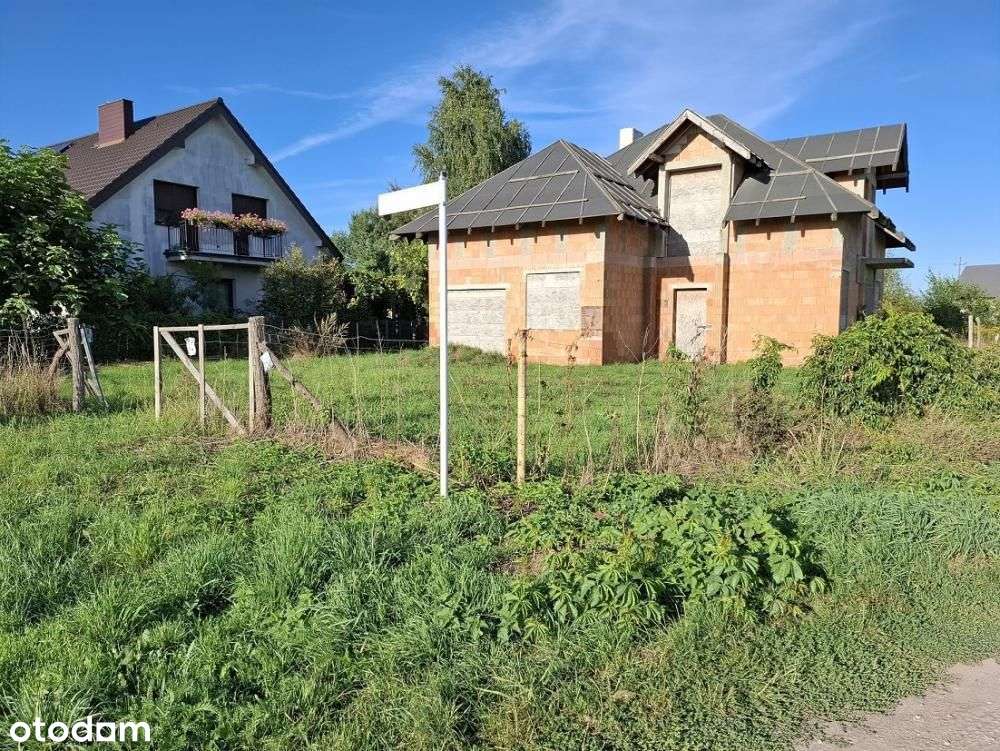 Kaźmierz ul. Borowikowa - działka z rozpoczętą budową-2