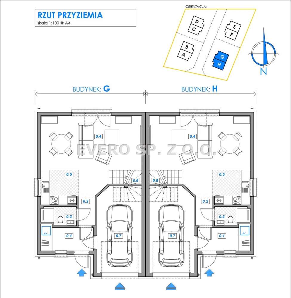 Bliźniaki z dużą działką, 4 sypialnie - Pełny obrazek: 5/8