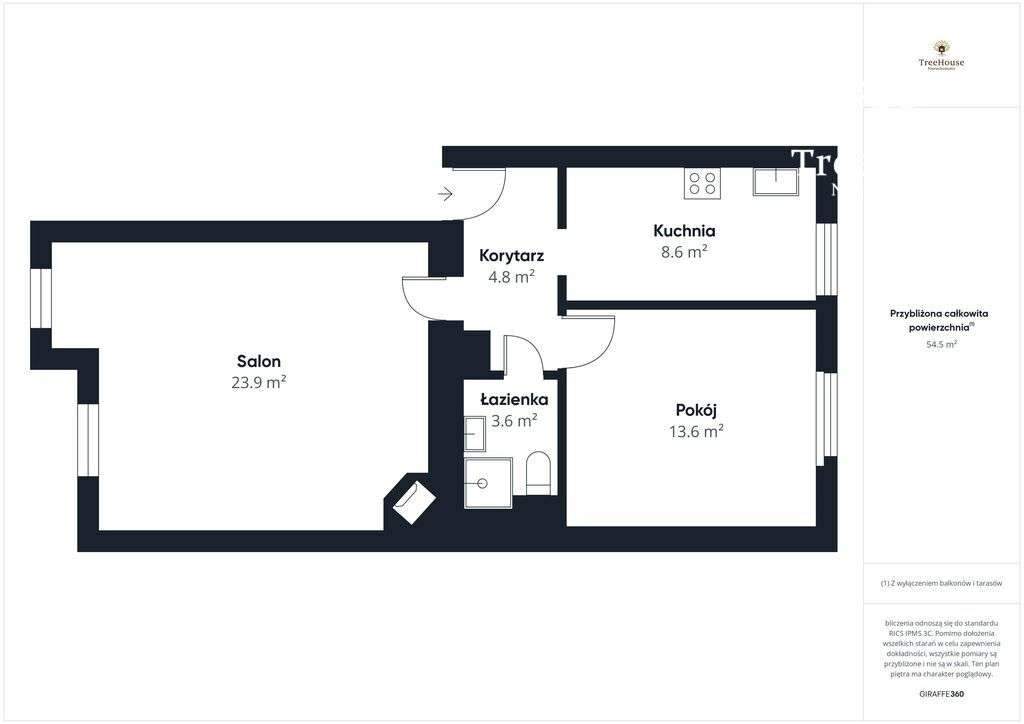 Mieszkanie 2-pokojowe z kominkiem na Zatorzu-19