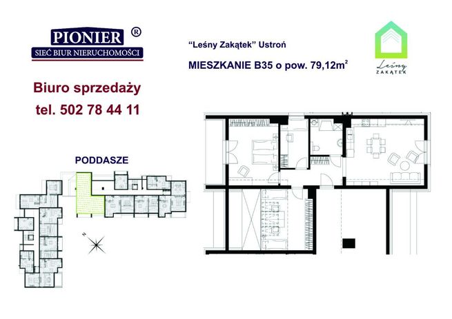 B35- apartament u podnórza Lipowskiego Gronia