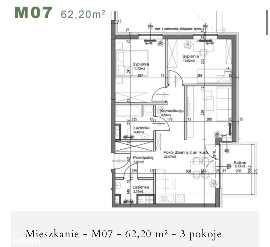 AL. Pokoju  KAMERALNA INWESTYCJA   ogródki tarasy TRAMWAJ 2 min - Pełny obrazek: 4/9