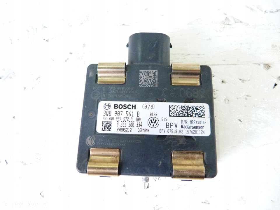 VW PASSAT B8 RADAR DISTRONIC ACC 3Q0907561B SPRAWN - 2