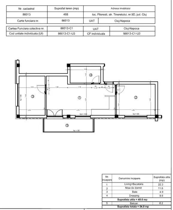 Apartamente de 3 camere , 50 mp , zona Tineretului