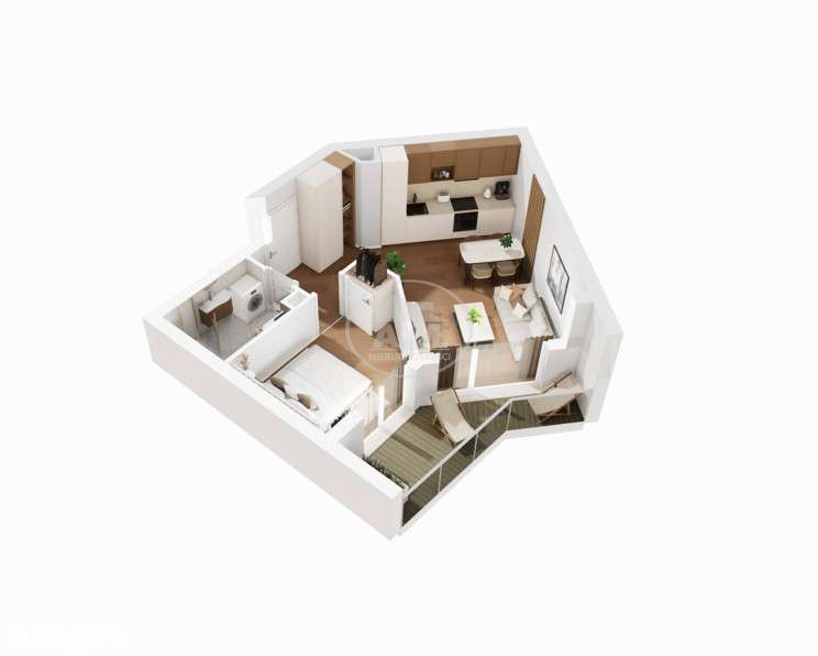 Niższa cena|2 pokoje|duży balkon|Wrocław Waniliowa - Pełny obrazek: 4/5