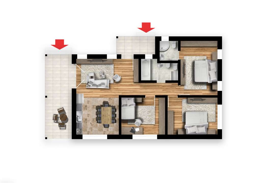 Case individuale 4 camere Trivale | zona Colina Verde - Magic | TVA in - Imagine principală: 5/16