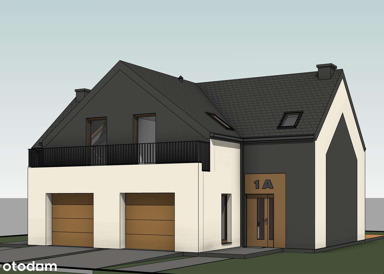 Nowoczesny energooszczędny dom w zabudowie bliżniaczej z garażem - Pełny obrazek: 4/14