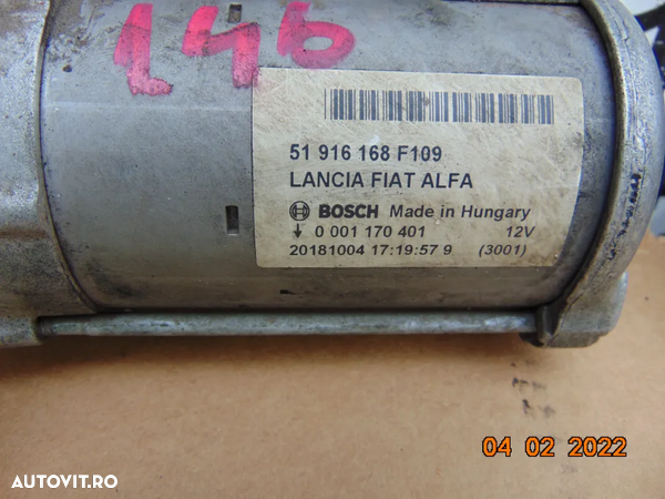Electromotor Fiat 1.4 grande punto alfa romeo mito fiat 500 500l 500c tipo lancya ypsilon evo abarth giulietta - 2