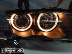 Farois angel eyes BMW E46 4 portas / limosine 98-01 fundo preto (material novo) - 12