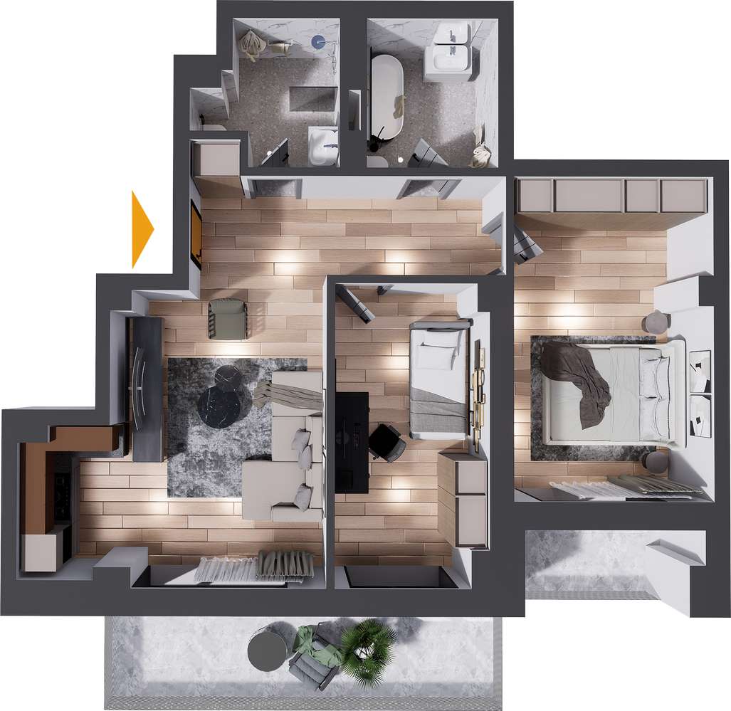 APARTAMENT 3 CAMERE DIRECT LA DEZVOLTATOR, IASI - Imagine principală: 2/8
