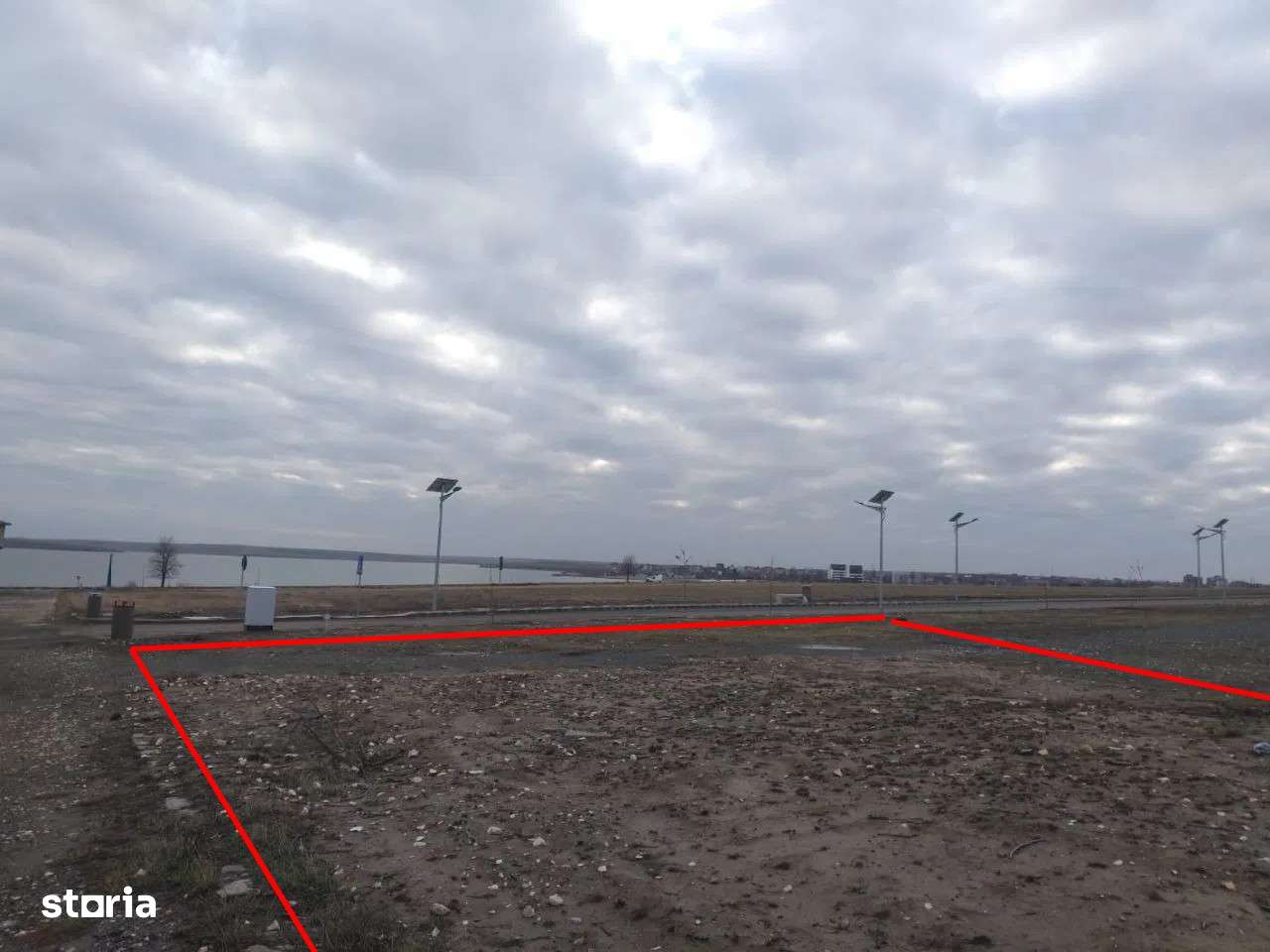 Teren Techirghiol 800mp cu vedere frontala la lac-4