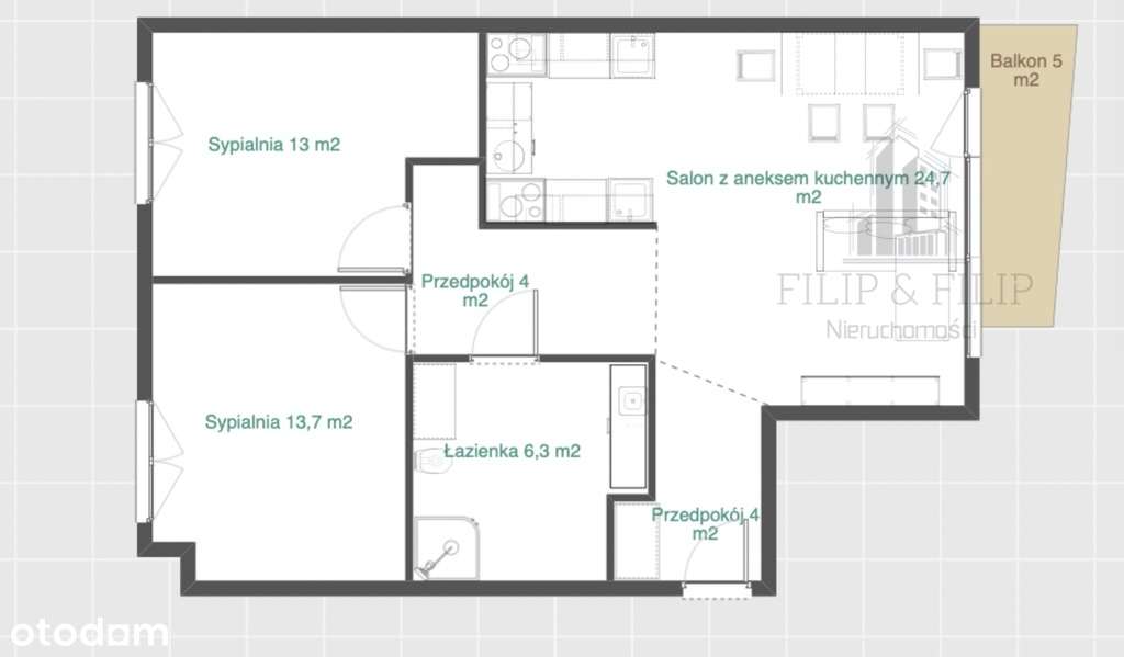 Pachnące Nowością-3 Pokoje-Winda-miejsce postojowe-13