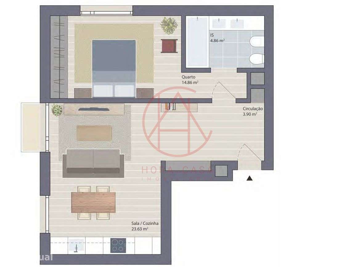 Apartamento T1 na Quinta da Trindade, Seixal-20